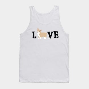 Corgi Dog LOVE Tank Top